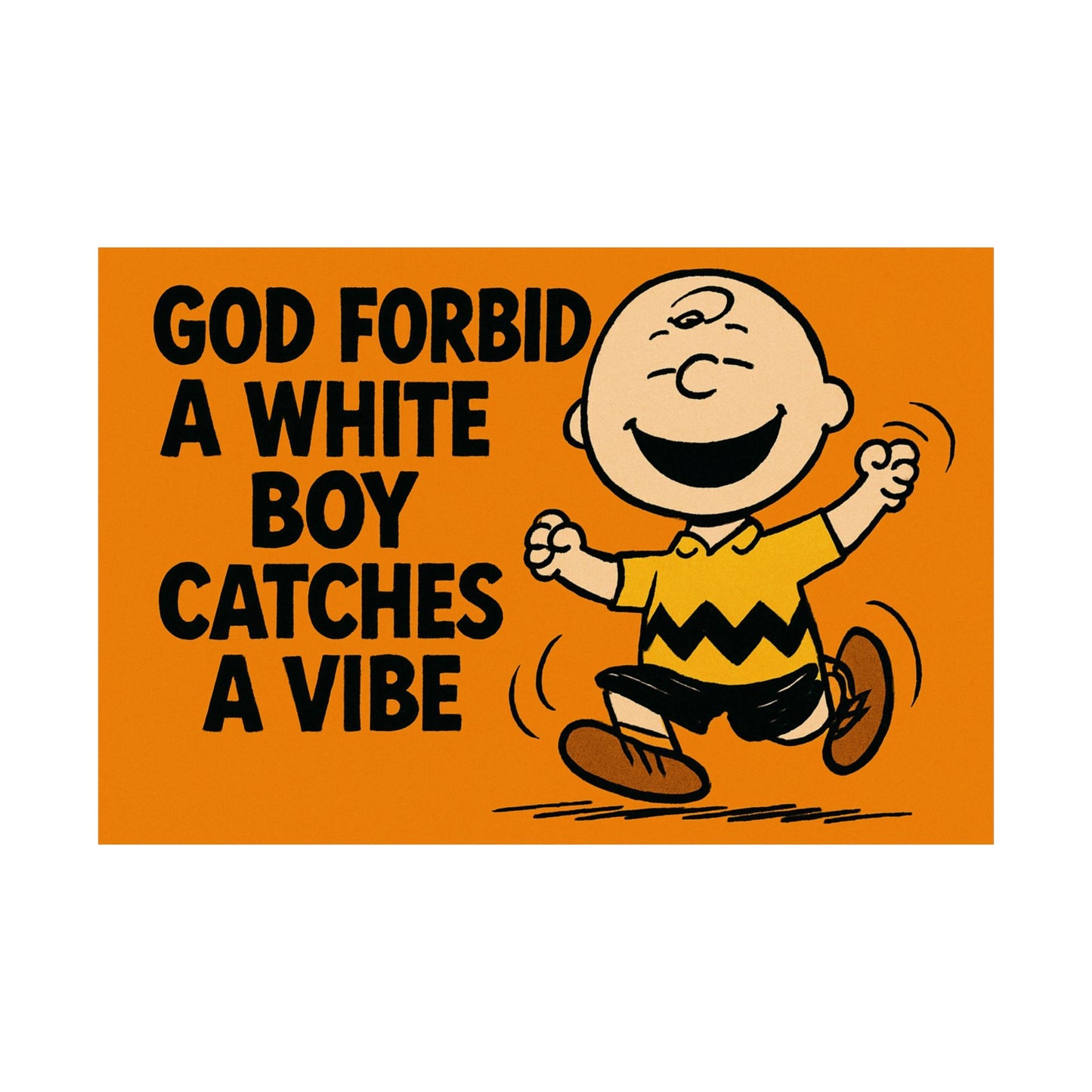 Charlie Brown Dancing Poster