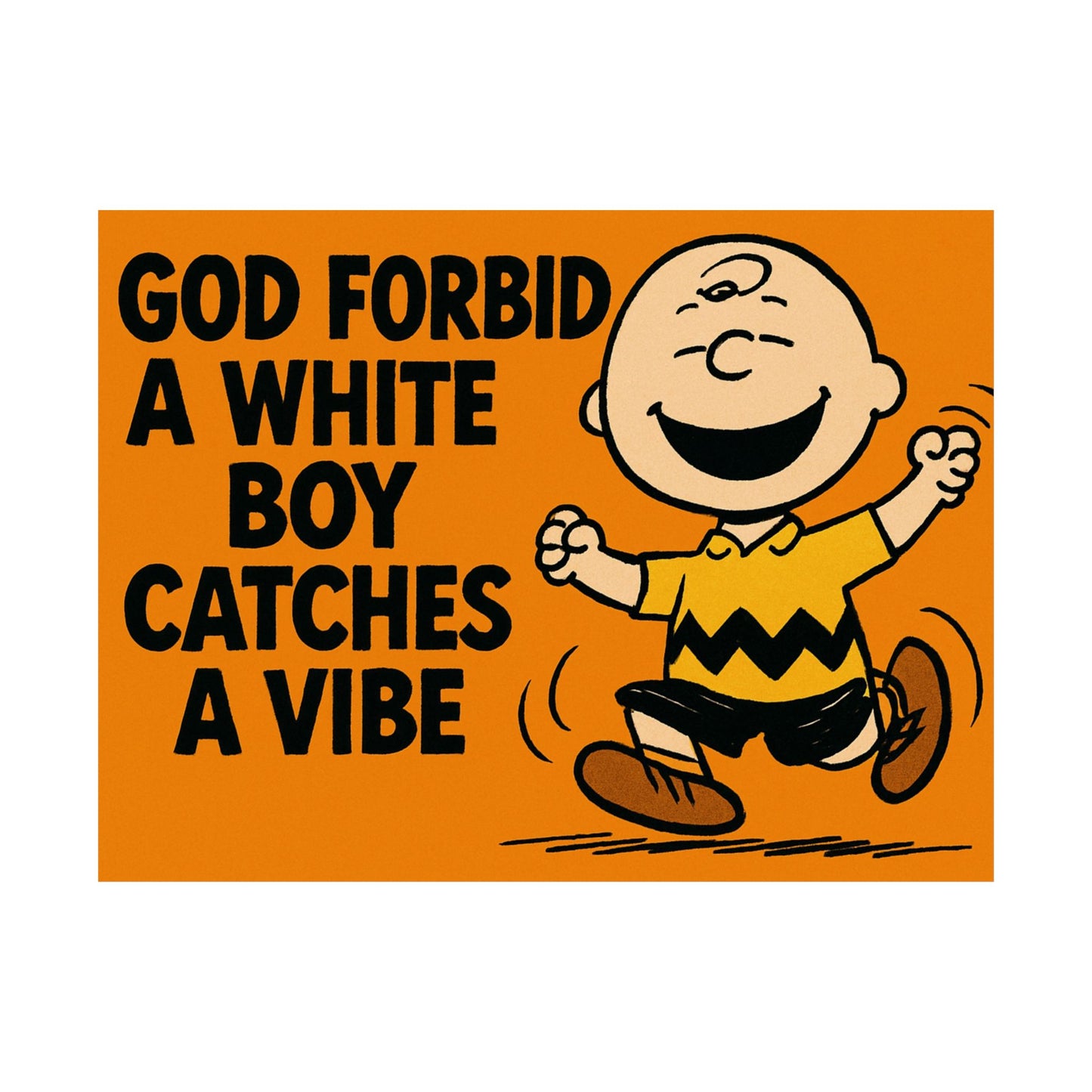 Charlie Brown Dancing Poster