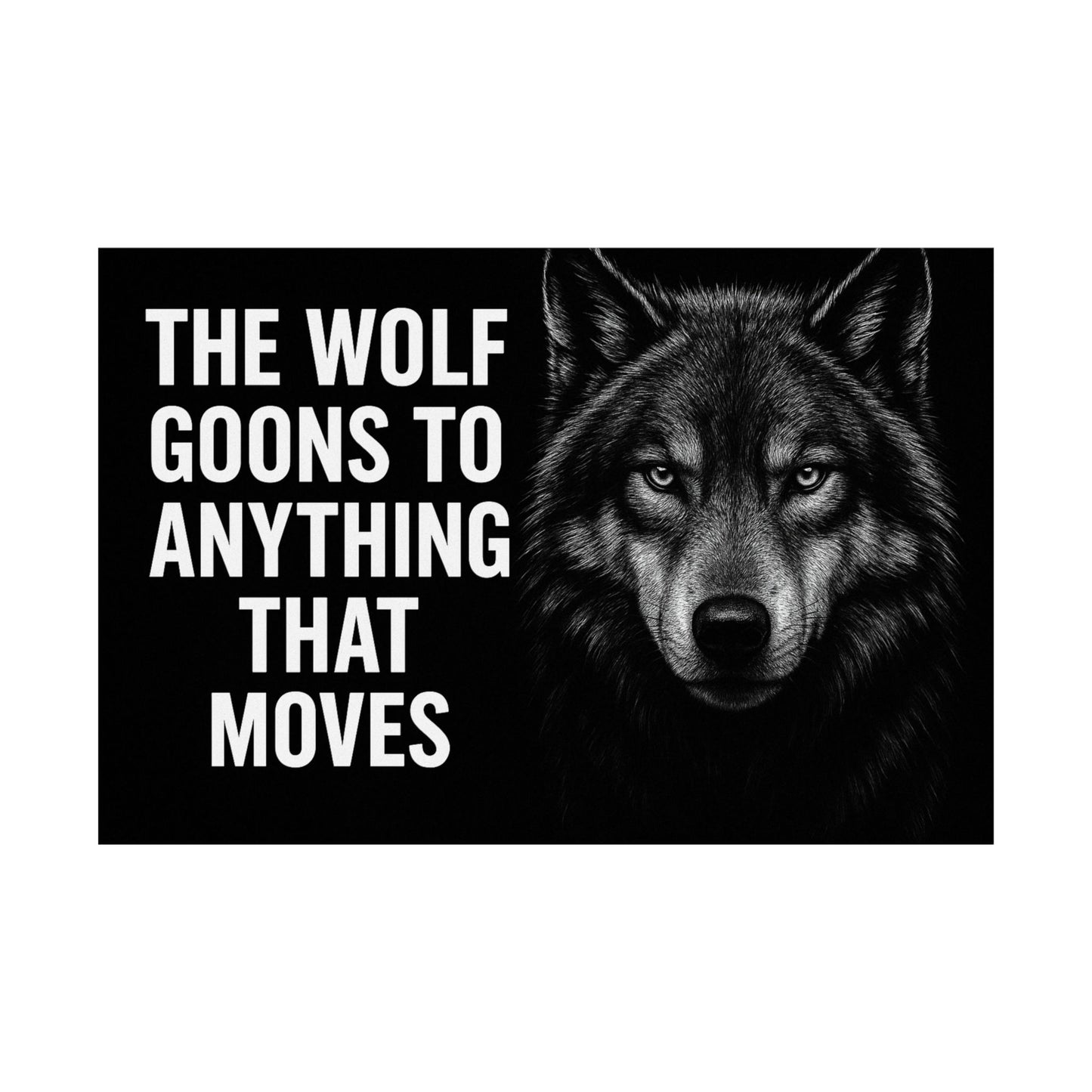 The Wolf That Goons Poster